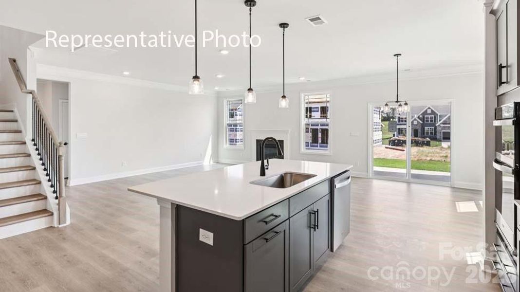 Furnished interior view inside a new home in Sanctuary at Southgate, Indian Trail (Image 10).