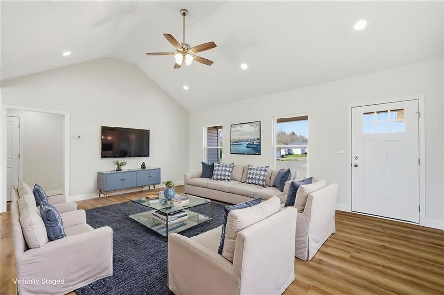 Furnished interior view inside a new home in , Eton (Image 4).