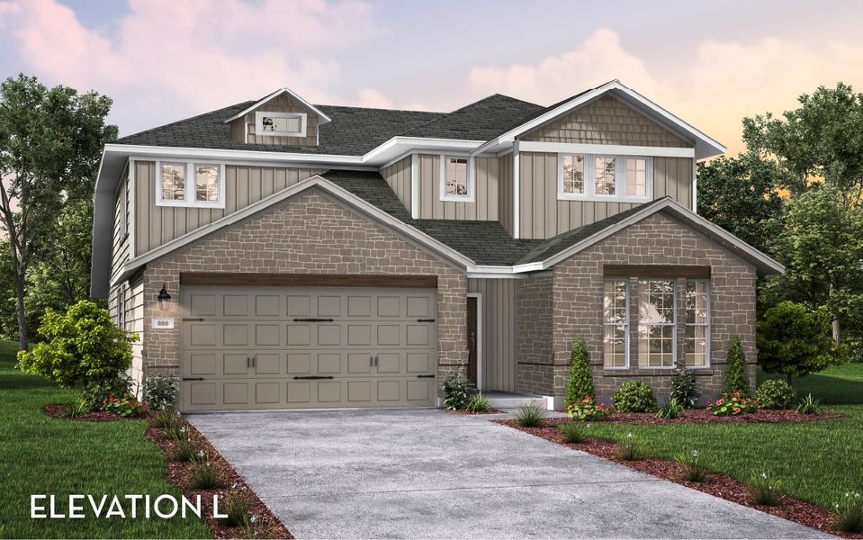 Representative exterior photo of a completed home built from the Yuma by CastleRock Communities in Newport, Crosby, TX (Image 40).