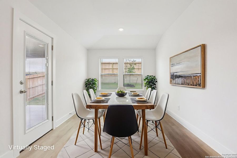 Furnished interior view inside a new home in Comanche Ridge, San Antonio (Image 6). Furnished interior view inside a new home in Comanche Ridge, San Antonio (Image 6).