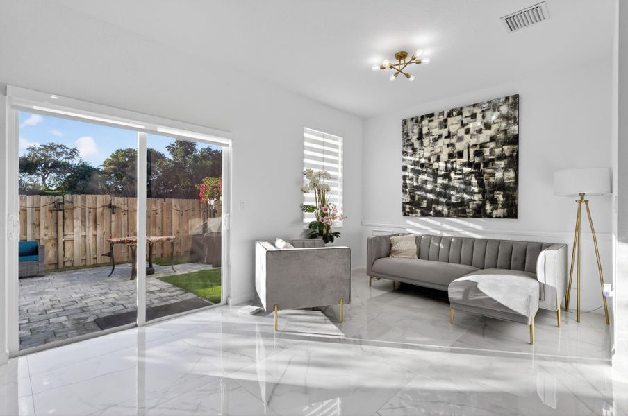 Furnished interior view inside a new home in , Coral Springs (Image 10). Furnished interior view inside a new home in , Coral Springs (Image 10).