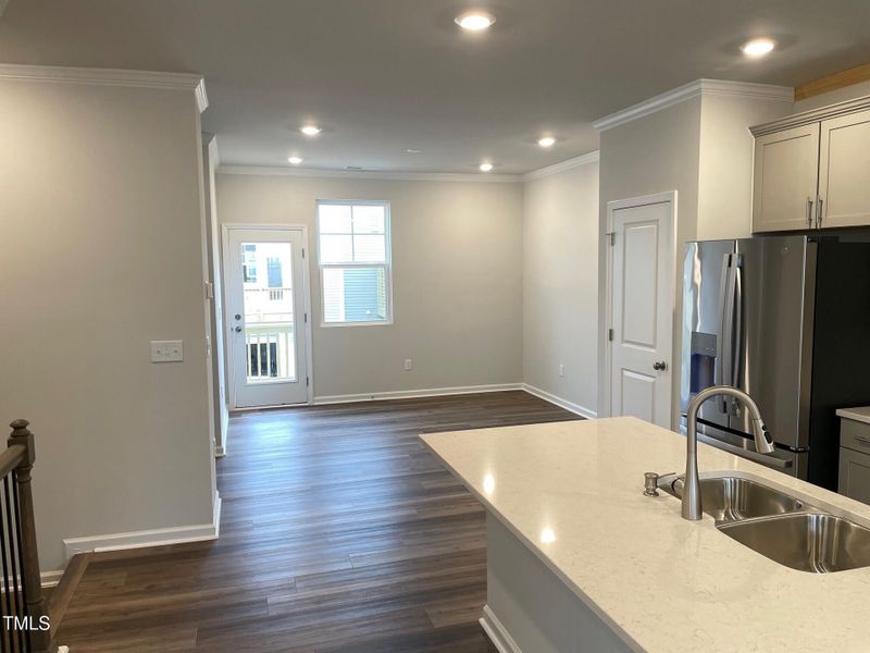 Kitchen looking towards dining