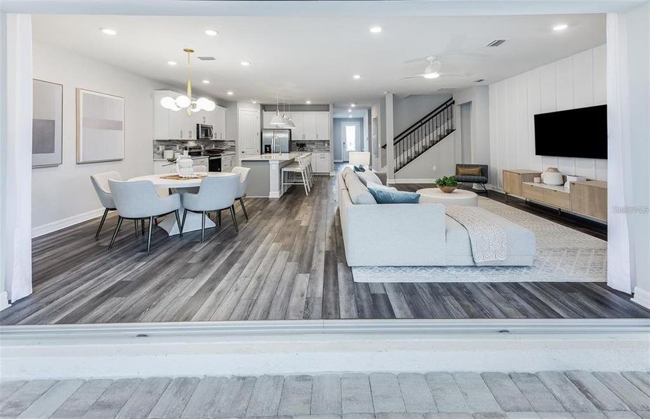 Furnished interior view inside a new home in Grandura, Sarasota (Image 10).