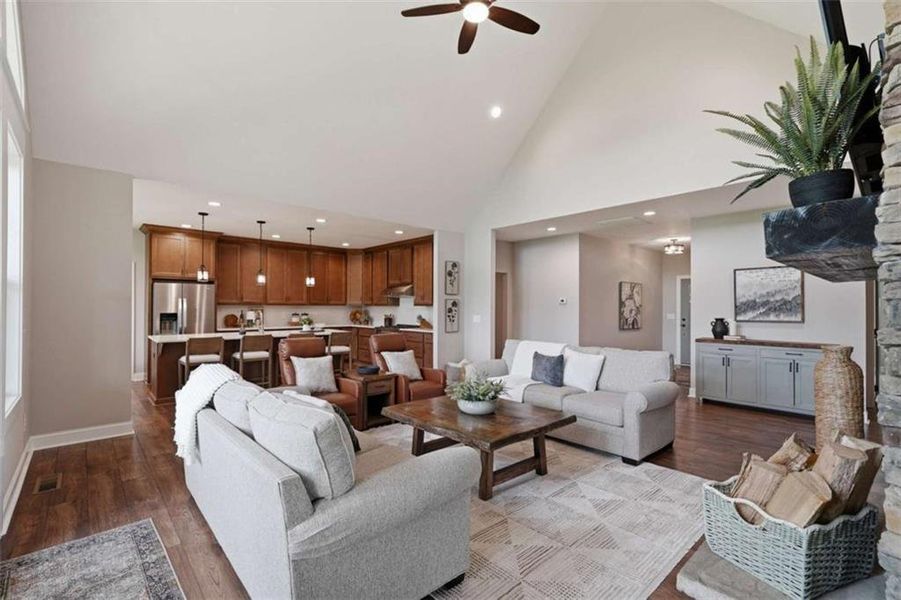 Furnished interior view inside a new home in , Blue Ridge (Image 9). Furnished interior view inside a new home in , Blue Ridge (Image 9).
