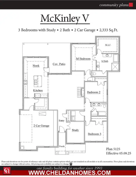 2D floor plan layout for the McKinley V by Cheldan Homes in Terra Vista, Springtown, TX (Image 5). 2D floor plan layout for the McKinley V by Cheldan Homes in Terra Vista, Springtown, TX (Image 5).