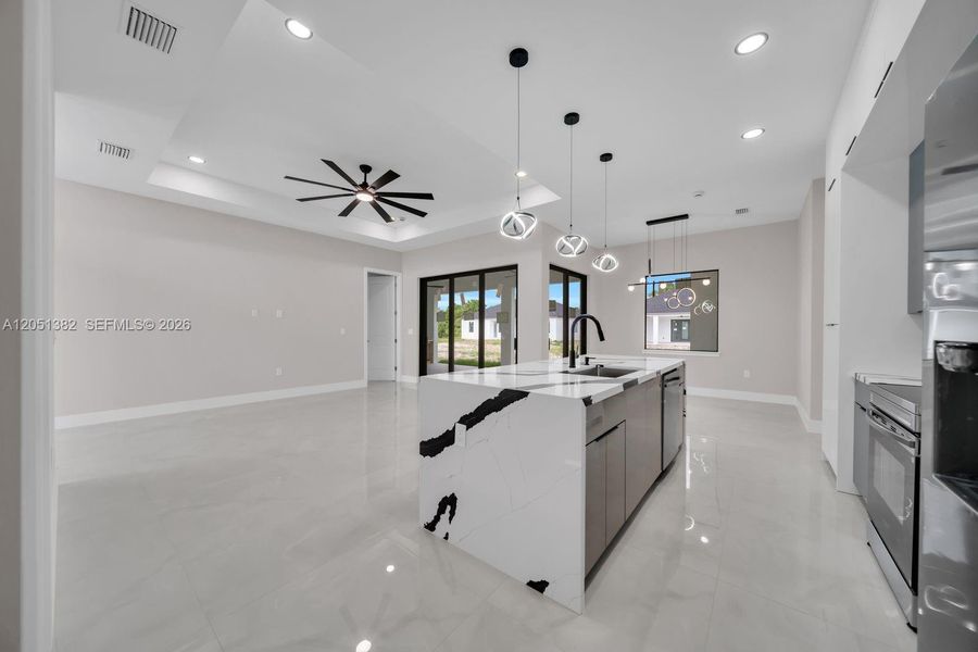 Furnished interior view inside a new home in , Lehigh Acres (Image 6). Furnished interior view inside a new home in , Lehigh Acres (Image 6).