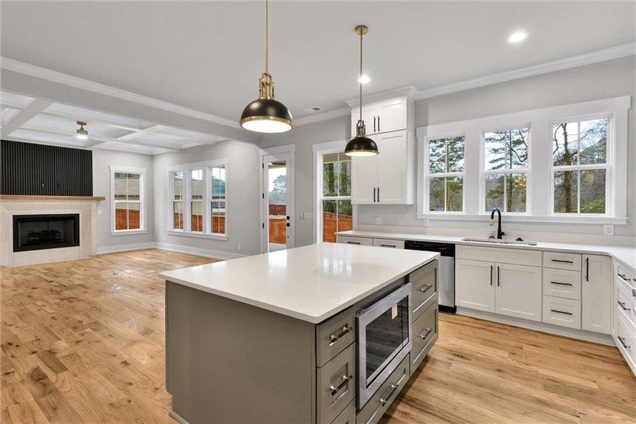 Furnished interior view inside a new home in , Atlanta (Image 8).