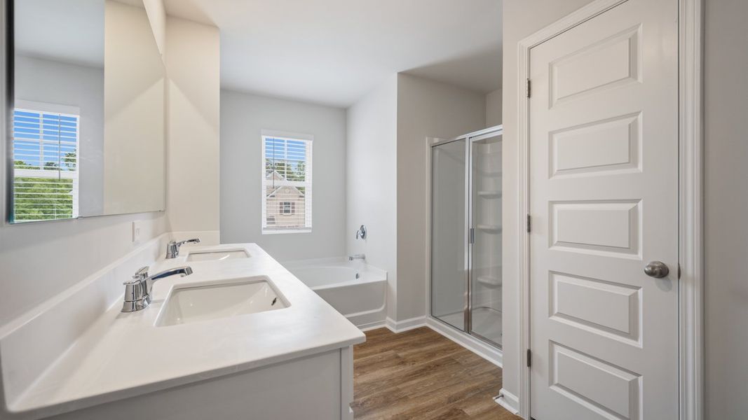 Furnished interior view inside a new home in The Preserve at Agricultural Village, Perry (Image 8).