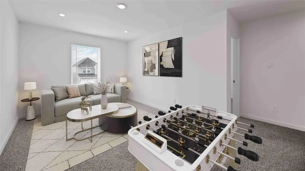 Furnished interior view inside a new home in Grand West, Houston (Image 9).