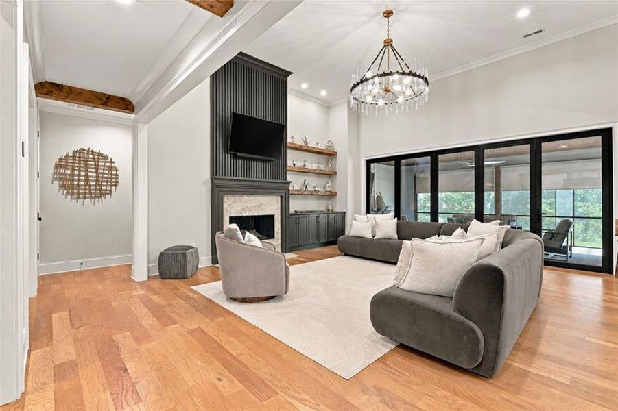 Furnished interior view inside a new home in , Newnan (Image 34).