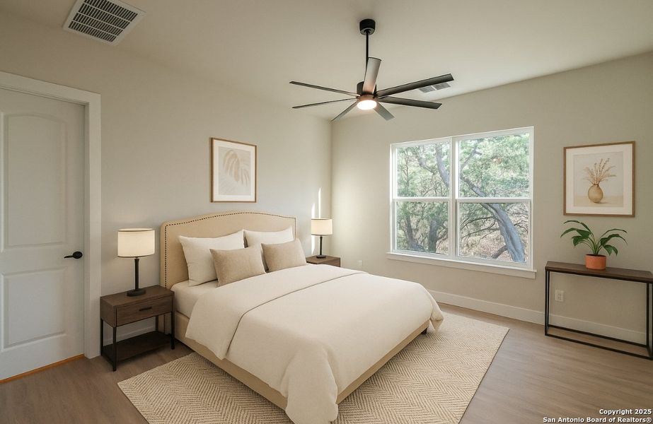 Furnished interior view inside a new home in , Fischer (Image 9). Furnished interior view inside a new home in , Fischer (Image 9).