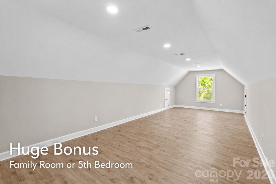 Bonus Family room or 5th Bedroom
