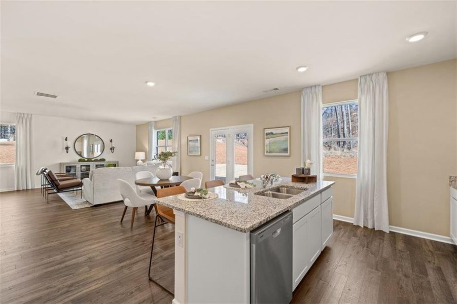 Furnished interior view inside a new home in Preserve at Dove Creek, Statham (Image 16). Furnished interior view inside a new home in Preserve at Dove Creek, Statham (Image 16).