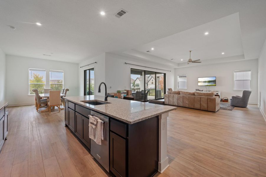 Furnished interior view inside a new home in , Liberty Hill (Image 12). Furnished interior view inside a new home in , Liberty Hill (Image 12).