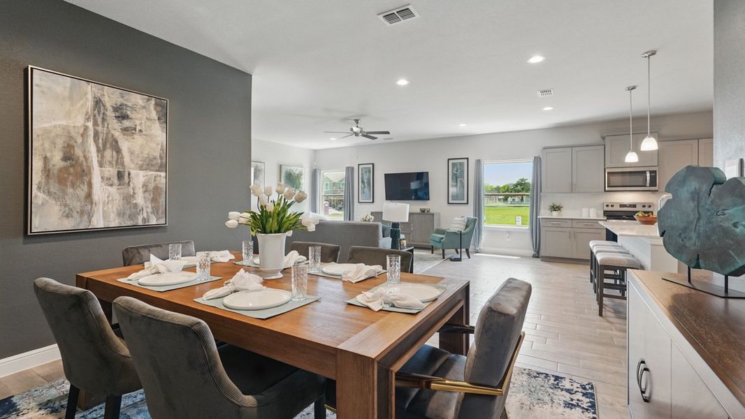 Furnished interior view inside a new home in Eden Ranch, Arlington (Image 13).