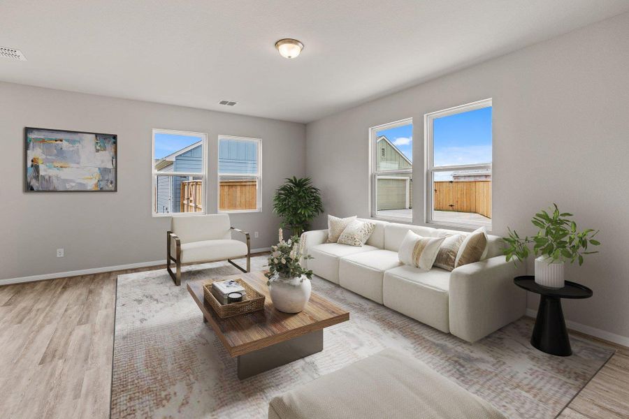Open Concept Family Room - Virtually Staged Open Concept Family Room - Virtually Staged