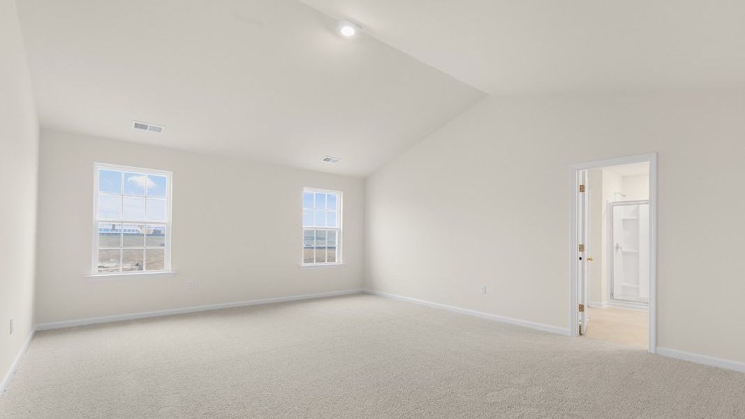 Spacious, unfurnished interior of a new home in The Estates at Edinborough, Gibsonville (Image 23).