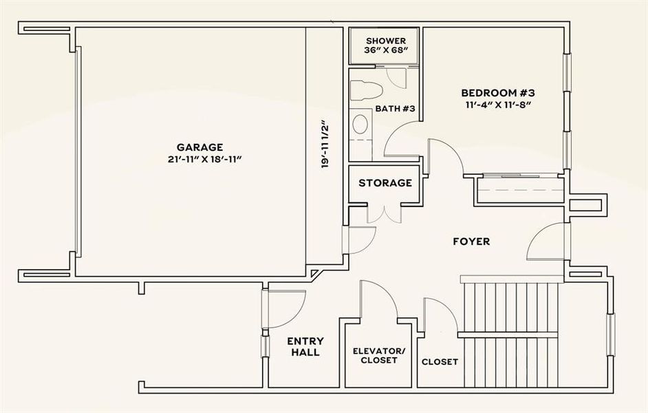 2D floor plan layout of this home in , Dallas, TX (Image 22).