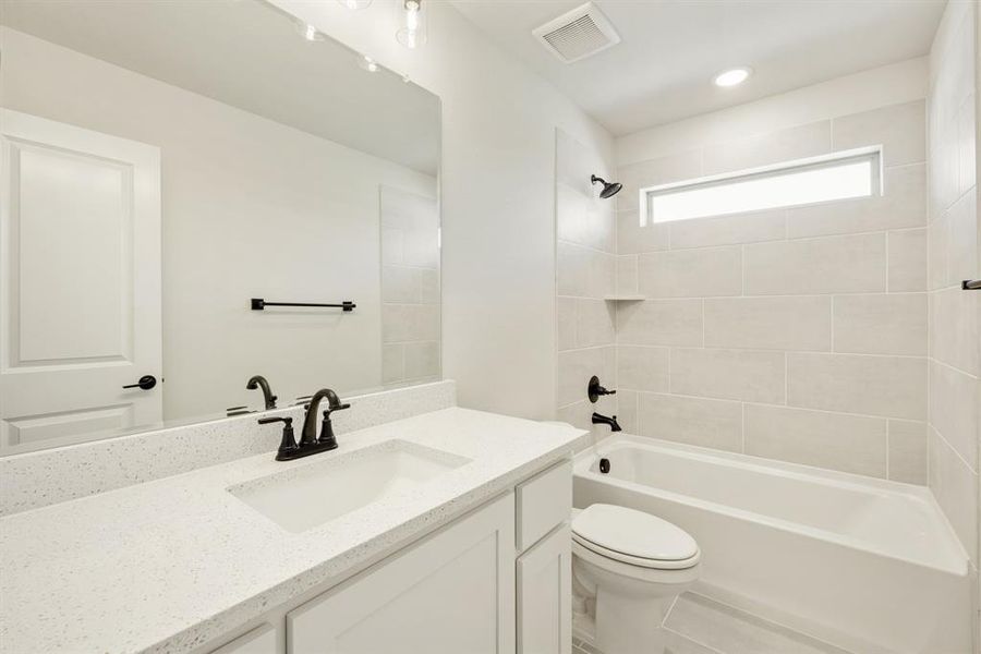 Furnished interior view inside a new home in Painted Tree Woodland District 50, McKinney (Image 10). Furnished interior view inside a new home in Painted Tree Woodland District 50, McKinney (Image 10).