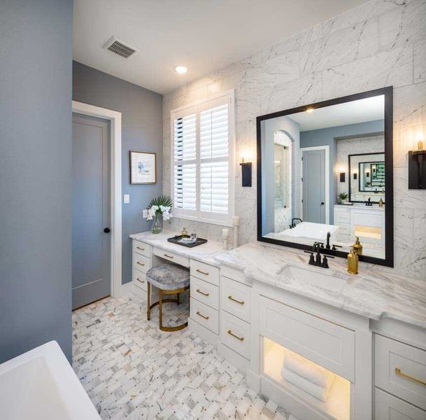 Representative furnished interior of a home built from the 222G by Highland Homes in Quail Hollow, Rockwall (Image 38).