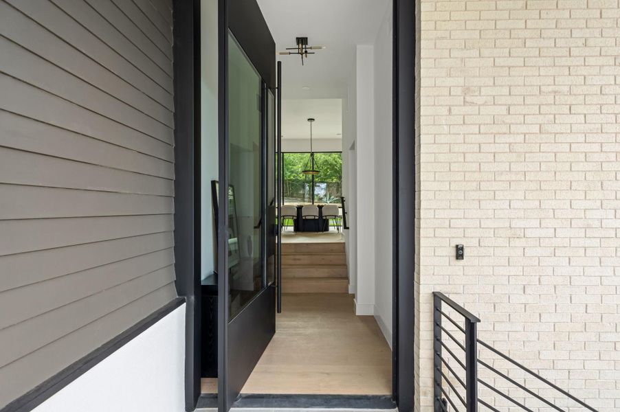 Exterior details and patio area of a home in , Austin (Image 4). Exterior details and patio area of a home in , Austin (Image 4).