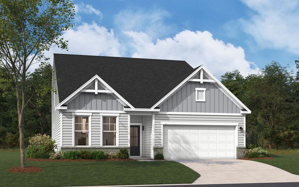 Representative exterior photo of a completed home built from the The Jefferson by Stanley Martin Homes in Green Tree Place, Anderson, SC (Image 48).