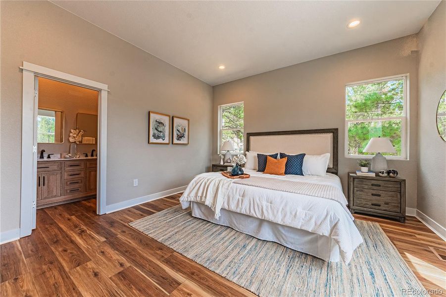 Furnished interior view inside a new home in , Woodland Park (Image 16). Furnished interior view inside a new home in , Woodland Park (Image 16).