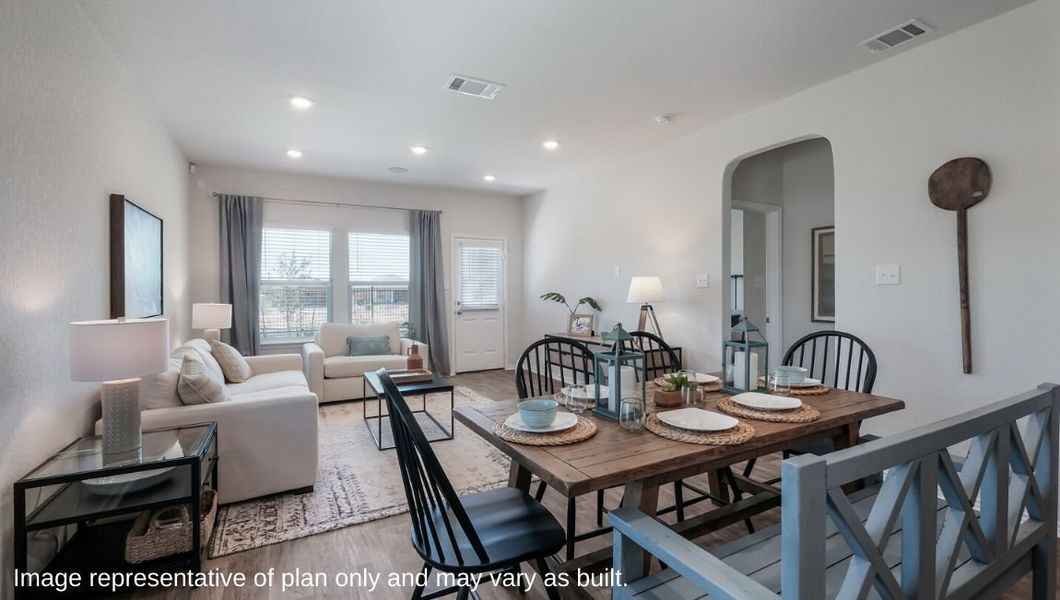 Furnished interior view inside a new home in Blue Ridge Ranch, San Antonio (Image 9).