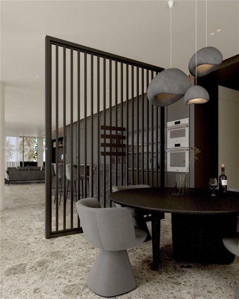 Furnished interior view inside a new home in , Miami Beach (Image 7).