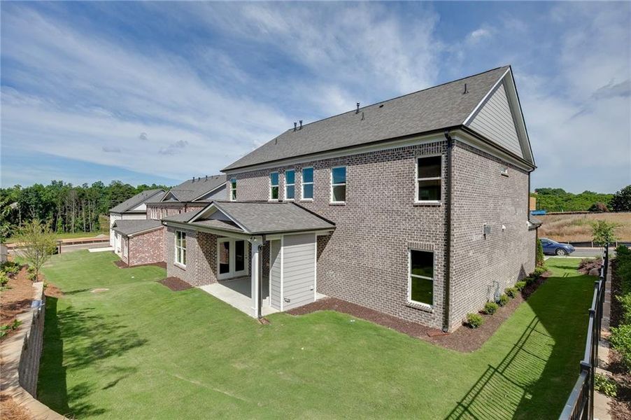 Exterior details and patio area of a home in , Buford (Image 3).