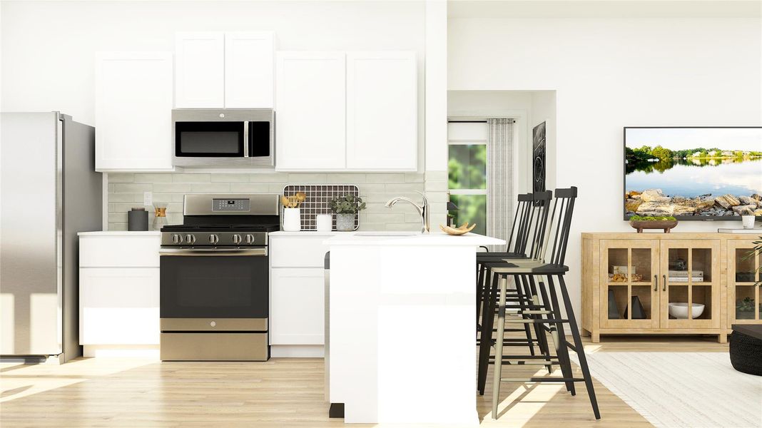 Furnished interior view inside a new home in Woodfield Preserve, Georgetown (Image 13).