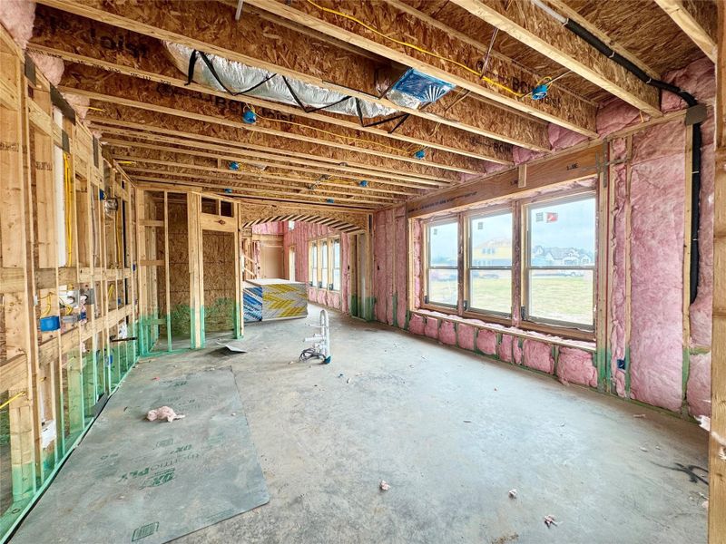 In-progress construction of a new home in Meridiana, Manvel, TX (Image 26).