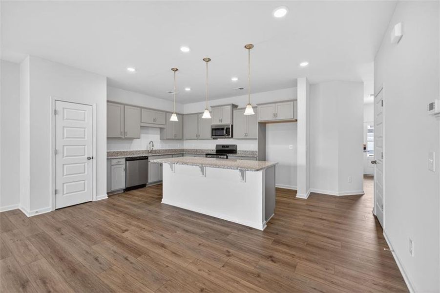 Furnished interior view inside a new home in Townes At The Stiles, Cartersville (Image 8).