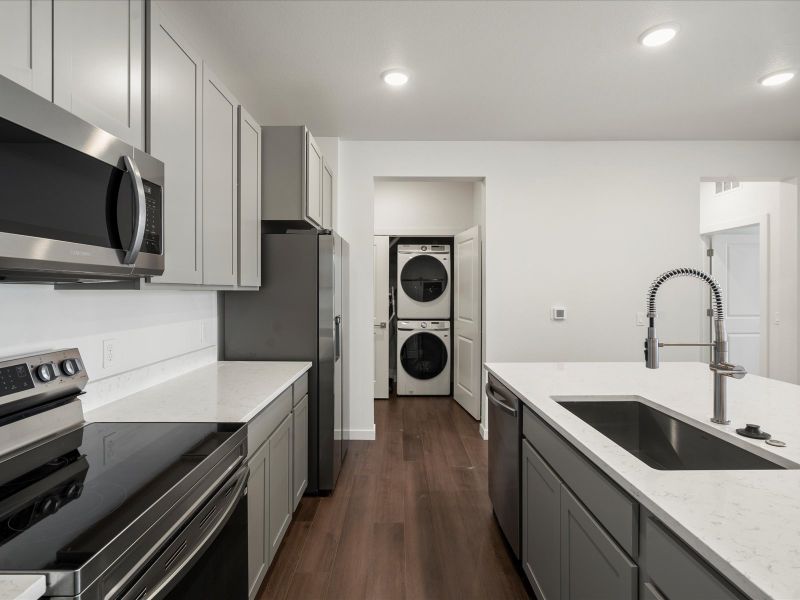 Furnished interior view inside a new home in Gateway Commons, Denver (Image 5).