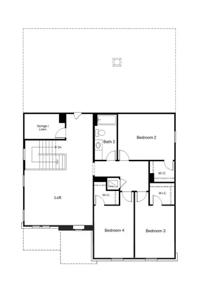 This floor plan features 4 bedrooms, 2 full baths, 1 half bath, and over 2,900 square feet of living space. This floor plan features 4 bedrooms, 2 full baths, 1 half bath, and over 2,900 square feet of living space.