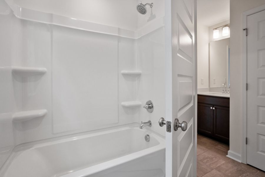 Furnished interior view inside a new home in Georgias Landing, Raleigh (Image 11).