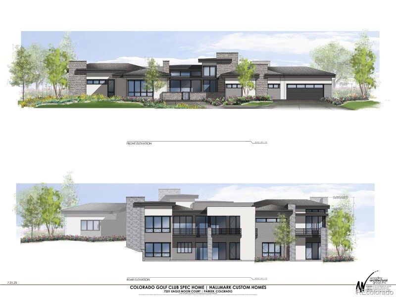 Exterior rendering of this home design in , Parker, CO (Image 2). Exterior rendering of this home design in , Parker, CO (Image 2).