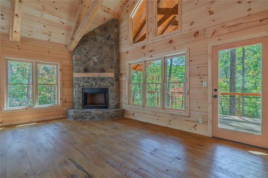 In-progress construction of a new home in , Cherry Log, GA (Image 17).