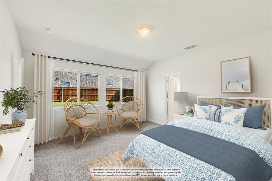 Furnished interior view inside a new home in Bear Creek Elements, Lavon (Image 12).