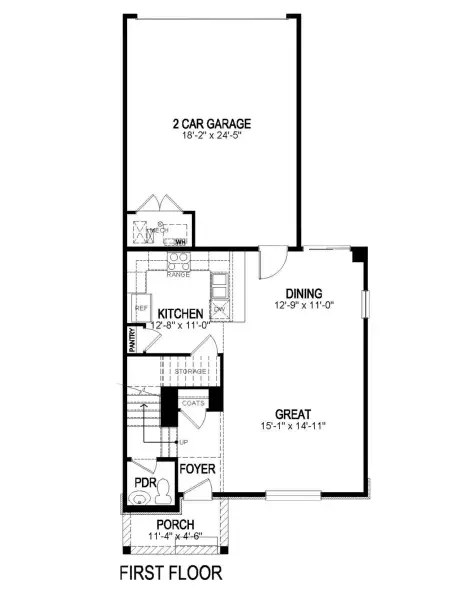 2D floor plan layout of this home in Sky Ranch, Watkins, CO (Image 3).