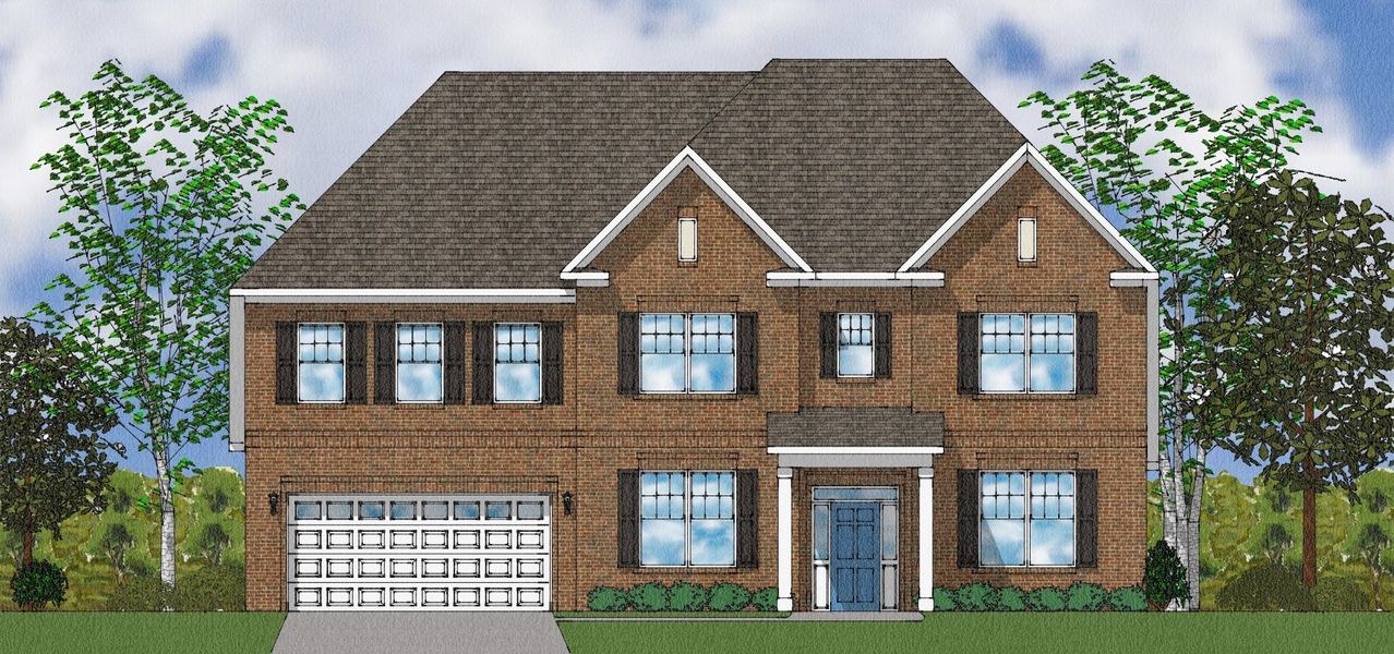 Representative exterior photo of a completed home built from the Patterson II - Elite Collection by Mungo Homes in Suter Estates, Easley, SC (Image 32).