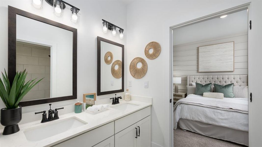 Furnished interior view inside a new home in The Village at Sandy Plains, Marietta (Image 28).