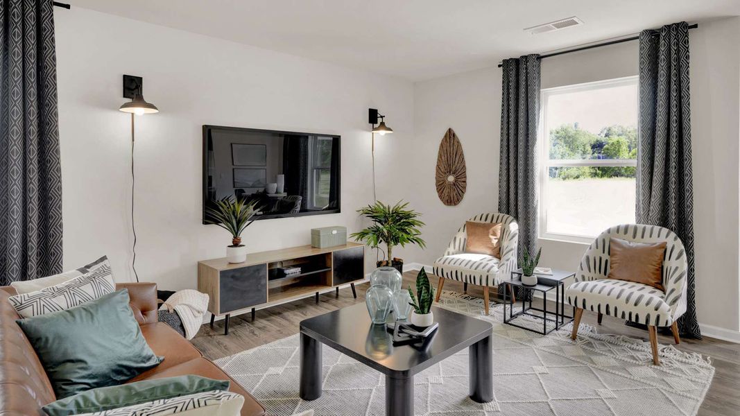 Furnished interior view inside a new home in Hawk's Ridge, Rossville (Image 15).