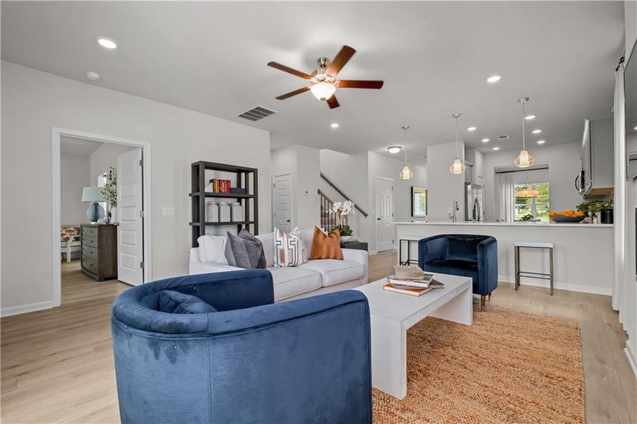 Furnished interior view inside a new home in Capstone Estates, Apison (Image 49).