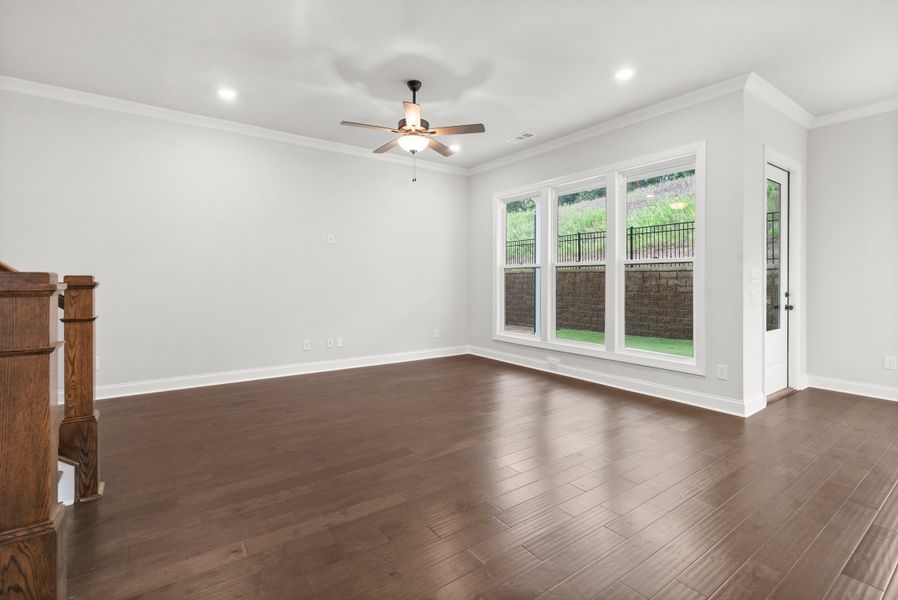 Representative unfurnished interior of a home built from the The Cameron by The Providence Group in Palisades Single Family, Cumming (Image 21).
