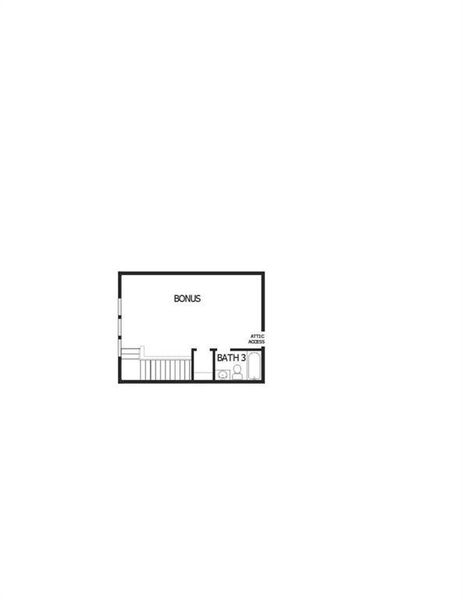 2D floor plan layout of this home in Crescent Pointe at Great Sky, Canton, GA (Image 4).