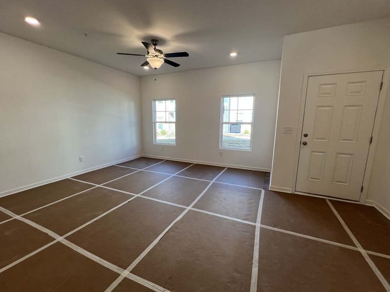 Family Room Construction Progress