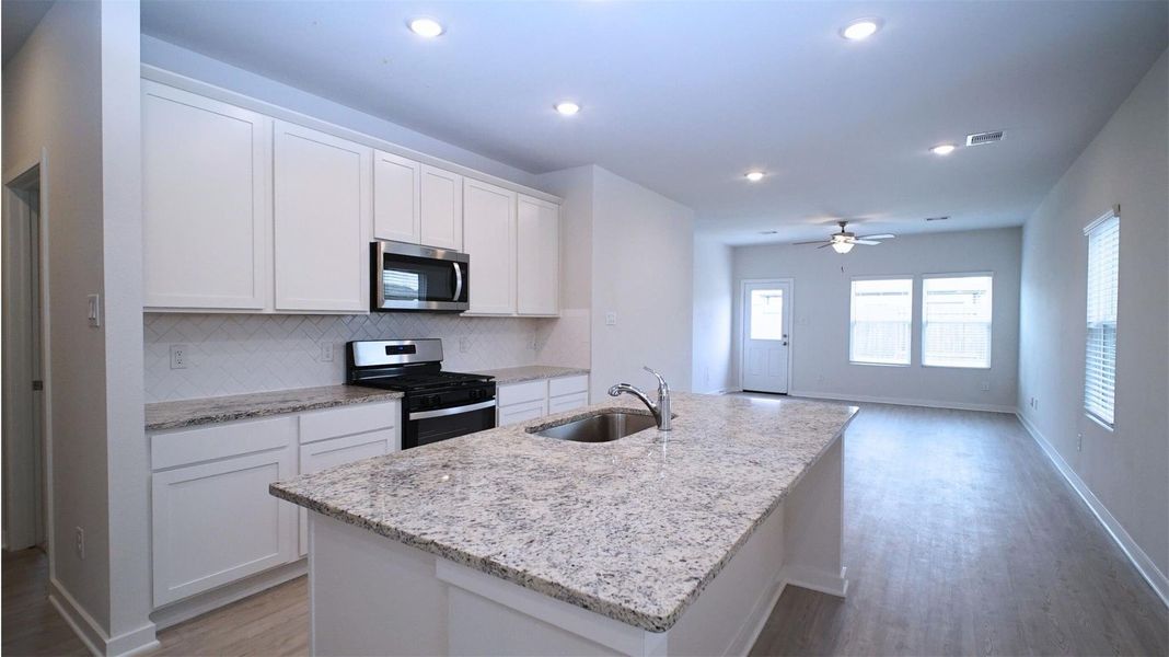 Furnished interior view inside a new home in Lonestar Collection at Aurora, Katy (Image 11).