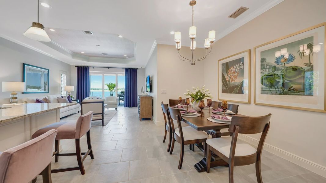 Representative furnished interior of a home built from the Dream 2 by Neal Communities in SkySail, Naples (Image 19).