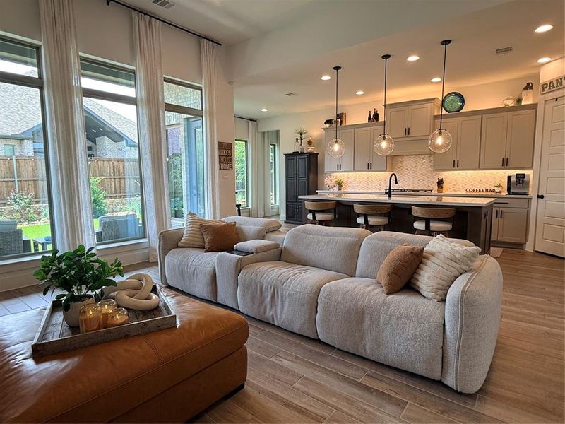 Furnished interior view inside a new home in Trinity Falls, McKinney (Image 12).